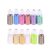 Pack of 12 - Mica Powder Pigments, Epoxy Resin Powder Pigments, Glittered Color Pigments For Jewelry Making, Epoxy Resin